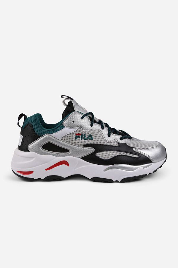 Fila Ray Tracer Wrf Men's Trainers Shoes - Metal Silver/Black,NZ 385-42891